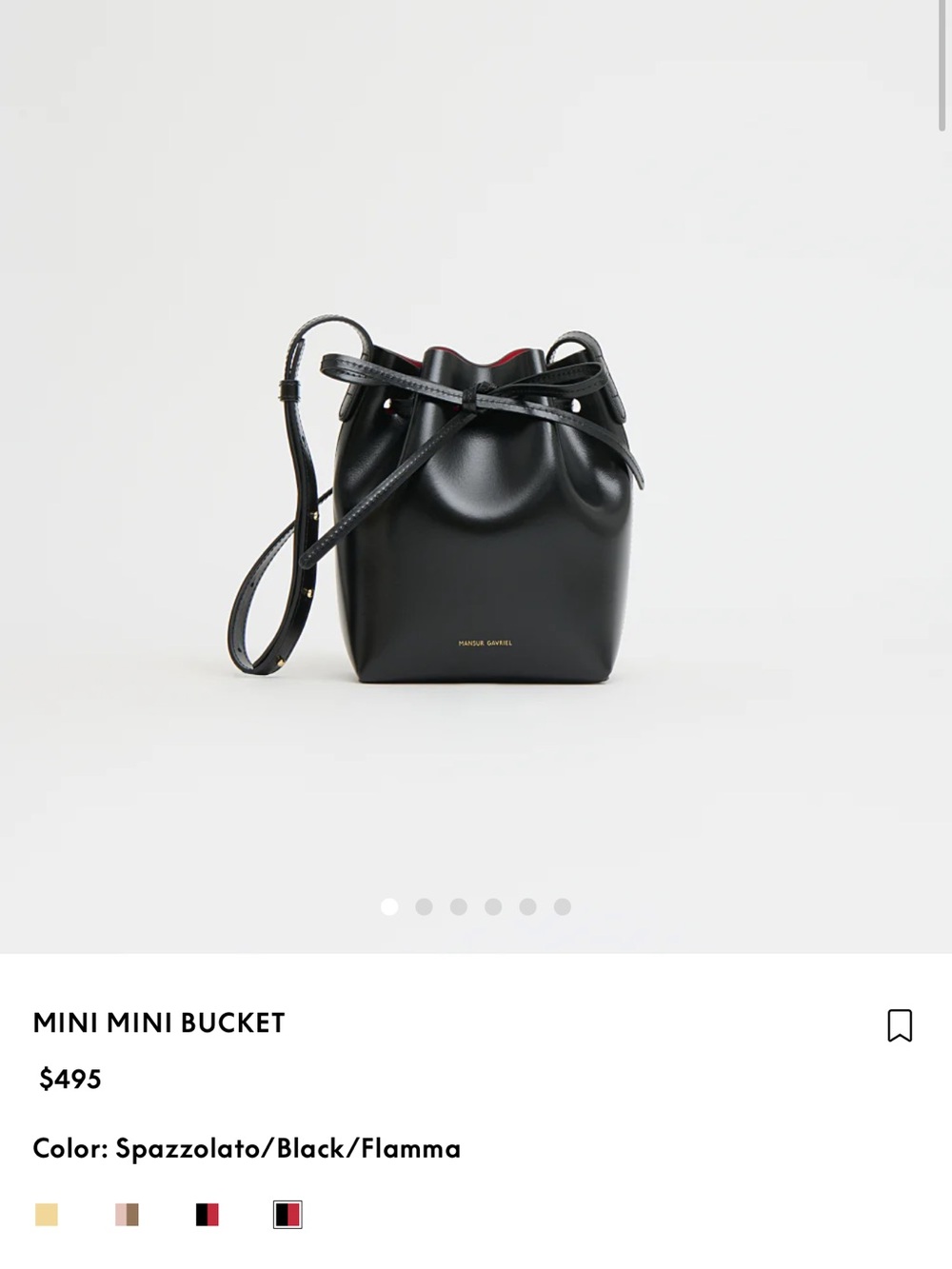 New In Box - Mansur Gavriel Mini Bucket Bag